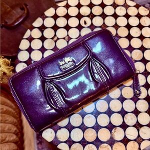 Coach Shiny Purple Women's Wallet
